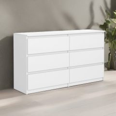   Comodă pentru dormitor, mobilier de living 140x39x78 cm alb FUR-1703-2