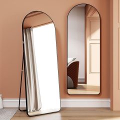 Álló tükör 150 x 40 cm fekete BC FUR-1716-Black