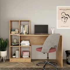 Polcos íróasztal 118x75x112cm barna FUR1239-1