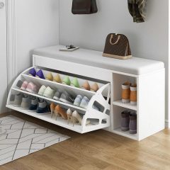   Dulap pentru încălțăminte 100 x 30 x 45 cm alb BC FUR1664-3