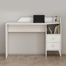 Fiókos íróasztal 120x55x82 cm fehér FUR1871-1