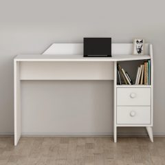 Fiókos íróasztal 120x55x82 cm fehér FUR1871-1