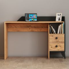 Fiókos íróasztal 120x55x82 cm barna FUR1871-2