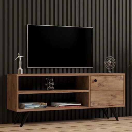 TV-állvány multifunkciós médiaállvány 120x30x50 cm barna FUR1873-1