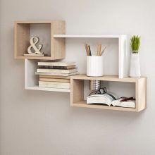 Fali polc 87x18x54cm tölgy FUR1961-1