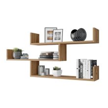 Fali polc 119x18x55cm barna FUR1962-2