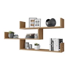 Fali polc 119x18x55cm barna FUR1962-2