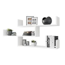 Fali polc 119x18x55cm fehér FUR1962-3