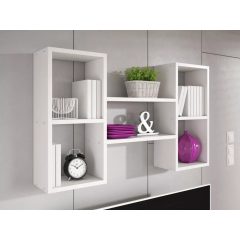 Fali polc 102x18x60cm fehér FUR1963-1