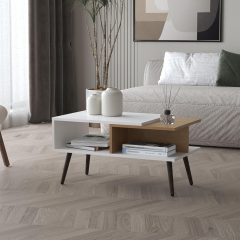 Dohányzóasztal 75x42x40 cm fehér GM-02