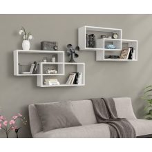 1db fali polc 104x22x45cm fehér GR-02