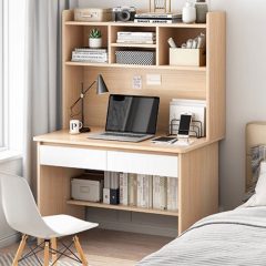   Masa de birou cu rafturi si sertare, OT-610-Beige, 143 x 80 x 40, bej