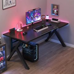   Birou gamer, masă de calitate, OTK-B1, 120 x 60 x 75 cm, negru