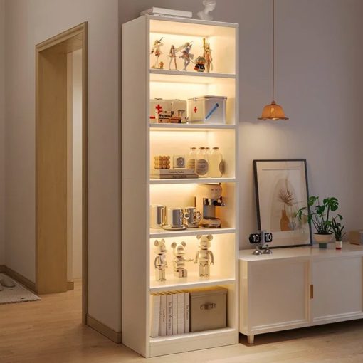 Bibliotecă, VP01, 40 x 24 x 180 cm, alb 